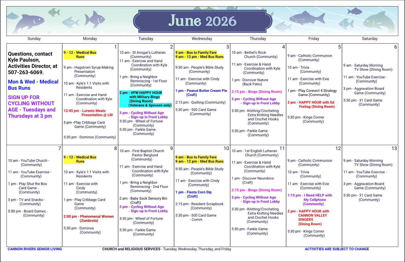 June 2026 June 2026 Calendar